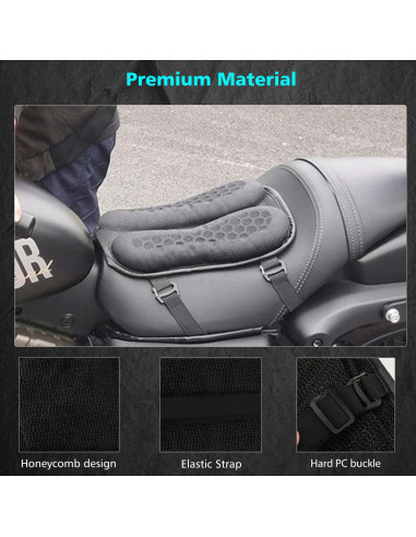 Cojín de Asiento de Gel SUNPIE Universal para Motocicleta