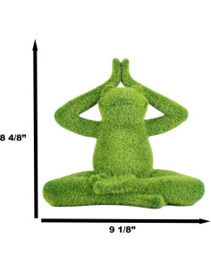 Estatua de Jardín Rana de Yoga Buda Meditador Ebros 23 cm 2