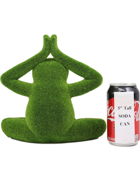 Estatua de Jardín Rana de Yoga Buda Meditador Ebros 23 cm