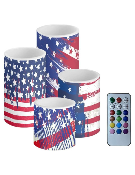 Velas LED Sin Llama con Control Remoto - 4 Tamaños y Colores