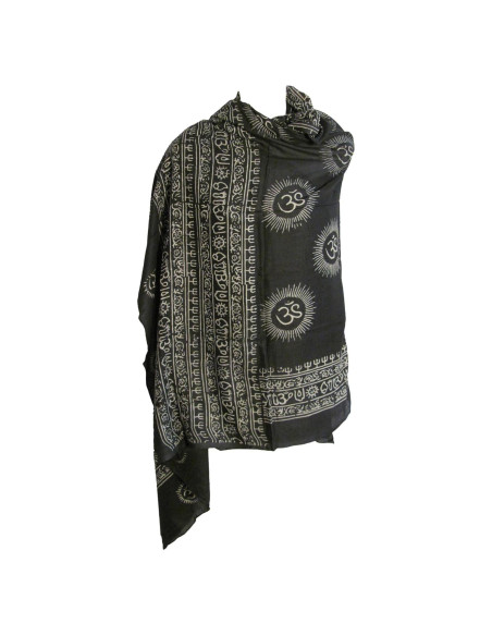 Chal de Oración Om Mantra Yoga 100% Algodón 114x178 cm