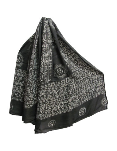 Chal de Oración Om Mantra Yoga 100% Algodón 114x178 cm