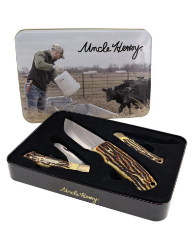 Set de Regalo Tío Henry 3 Piezas Caza Acero Inoxidable