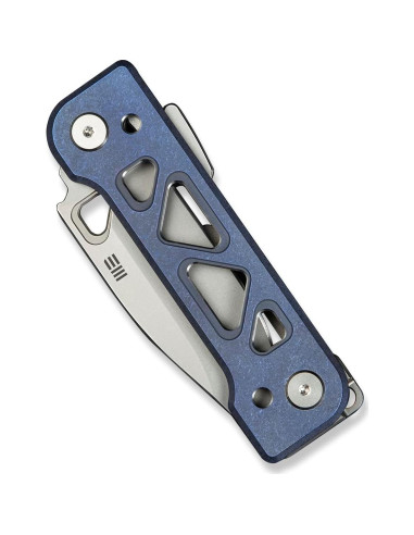 Cuchillo de bolsillo WeKnife Tyro, acero CPM 20CV, titanio azul