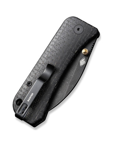 Cuchillo de bolsillo WeKnife Banter Wharncliffe 72.5mm Negro