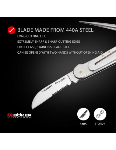 Cuchillo de bolsillo Boker Magnum 01SC725 Catamaran 7.1 cm