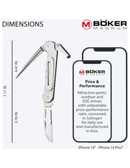 Cuchillo de bolsillo Boker Magnum 01SC725 Catamaran 7.1 cm