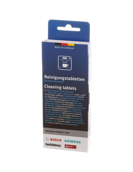 Tabletas de limpieza Bosch 311769 para máquina de café 10 unidades