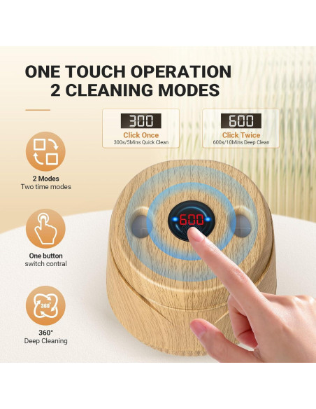 Limpiador Ultrasónico YLYYCC 200ml con UV y Temporizador