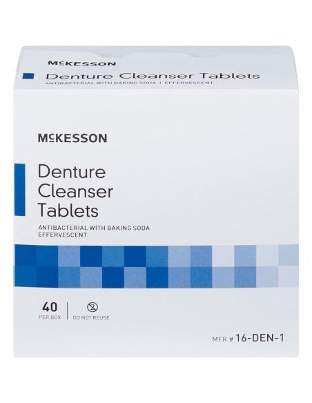 Tabletas Limpiadoras de Dentaduras McKesson con Bicarbonato