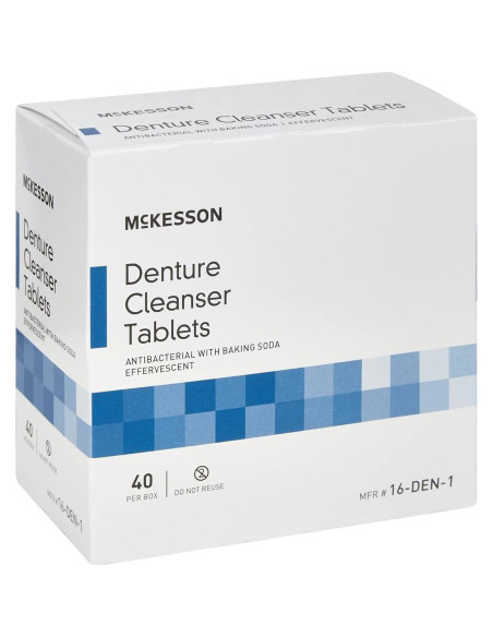 Tabletas Limpiadoras de Dentaduras McKesson con Bicarbonato