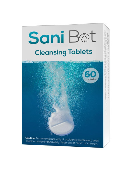 Tabletas Limpiadoras Sani Bot 60 Unidades para Máscaras y Equipos