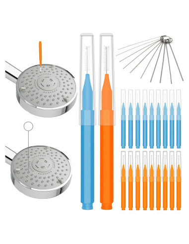 30 Piezas Herramienta de Limpieza Bcautay para Cabezal de Ducha