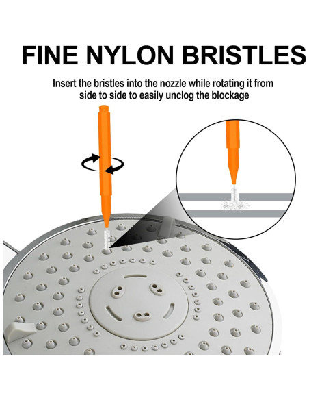 30 Piezas Herramienta de Limpieza Bcautay para Cabezal de Ducha