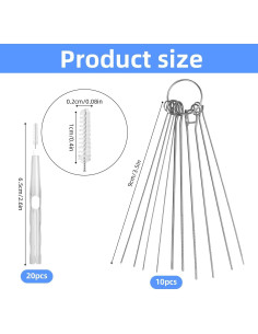 30 Herramientas de Limpieza de Cabezal de Ducha BOXOB 2
