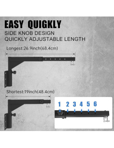 Soporte de bolsa de boxeo ajustable VivaZen 180 alta resistencia 2