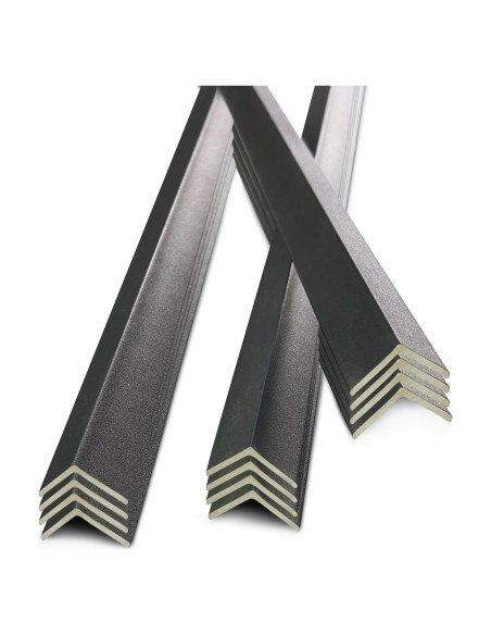 12 Protectores de Esquinas de Pared TRAIN2 ART 114.3 cm Negro