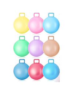 Bolas Saltarinas Meooeck 9 Pcs 55 cm con Mangos y Bomba