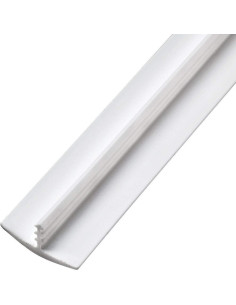 Moldura T Plástica Blanca Edge Supply 1.25" x 3.66 m para Proyectos 2