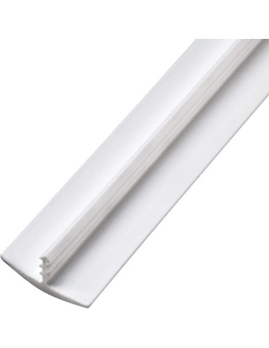 Moldura T Plástica Blanca Edge Supply 1.25" x 3.66 m para Proyectos