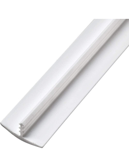 Moldura T Plástica Blanca Edge Supply 1.25" x 3.66 m para Proyectos