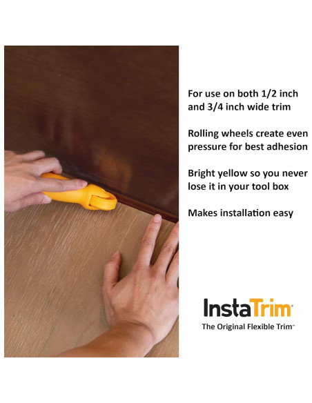 Kit de Moldura Flexible InstaTrim 1/2" x 6m Marrón - Calafateo Rápido