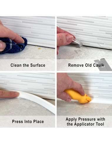 Kit de Moldura Flexible InstaTrim 1/2" x 6m Marrón - Calafateo Rápido