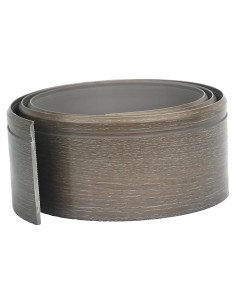 Moldura de Base de Pared de Goma Stelalloy 4" x 2.44m Oscura