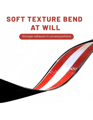 Moldura de Esquina Flexible Autoadhesiva KTINITK 6.7m Negro 2cm