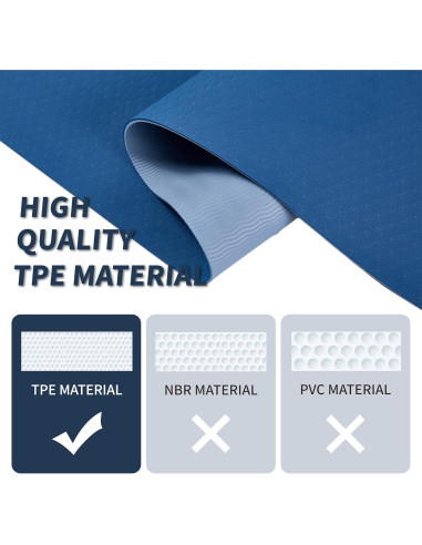 Esterilla de Yoga FLEXISPOT Antideslizante 183x61cm Azul