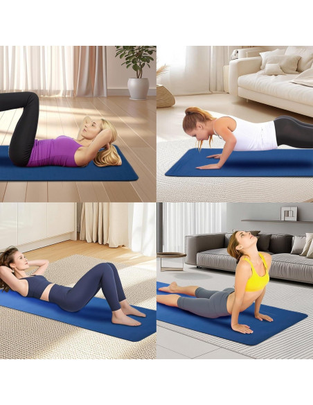 Esterilla de Yoga FLEXISPOT Antideslizante 183x61cm Azul