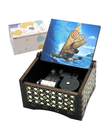 Caja de Música de Cuerda Pursuestar - Moana Cuán Lejos Iré