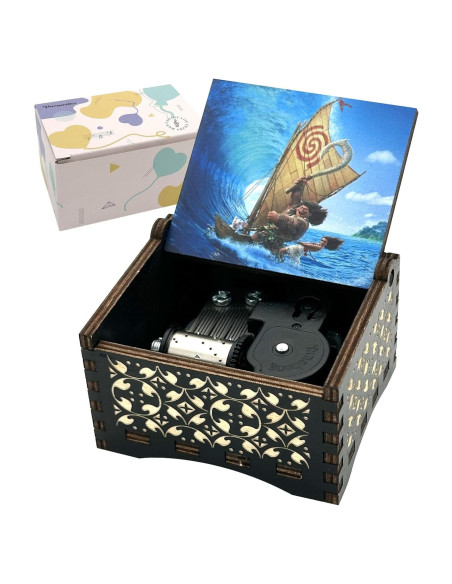 Caja de Música de Cuerda Pursuestar - Moana Cuán Lejos Iré