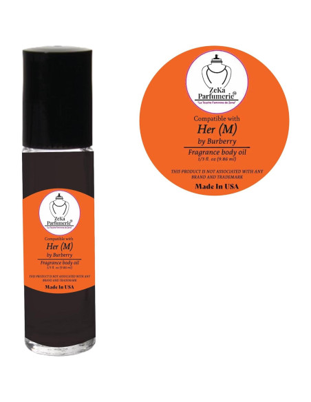 Aceite Corporal Zeka Parfumerie Compatible Burberry Her 9.86ml