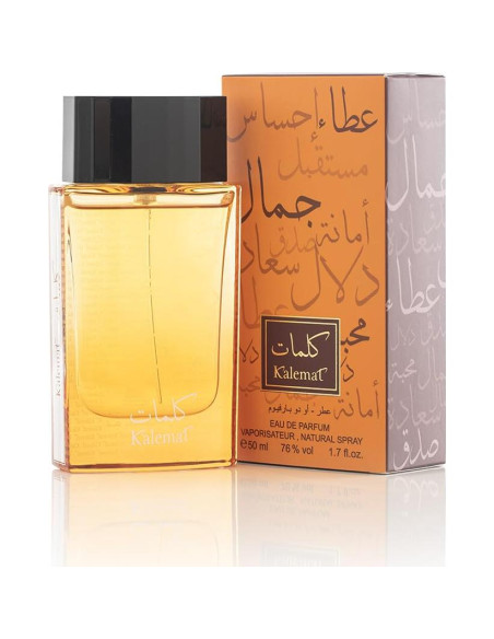Eau de Parfum Unisex Arabian Oud KALEMAT 50 ml - Azafrán, Canela, Vainilla, Sándalo