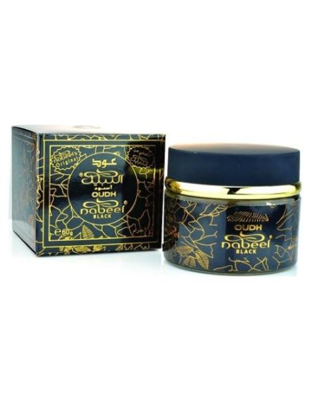 Incienso Negro Oudh Nabeel 60g - Fragancia Floral-Maderosa