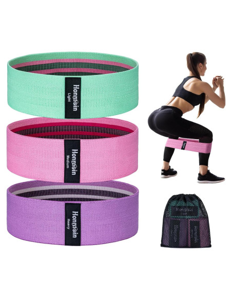 Bandas de Resistencia Honmein - 3 Niveles para Fitness
