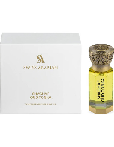 Aceite de Perfume Árabe Swiss Arabian Shaghaf Oud Tonka 11.34 ml