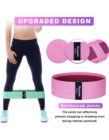 Bandas de Resistencia Honmein - 3 Niveles para Fitness