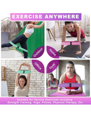 Bandas de Resistencia Honmein - 3 Niveles para Fitness