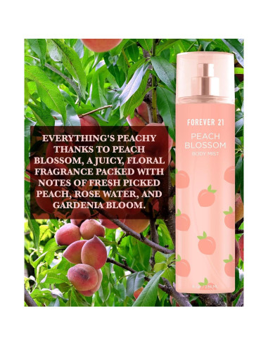 Bruma Corporal Flor de Durazno Forever 21 236.6 ml