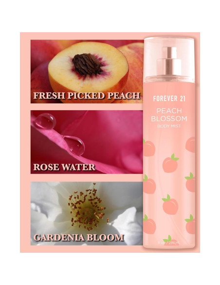Bruma Corporal Flor de Durazno Forever 21 236.6 ml