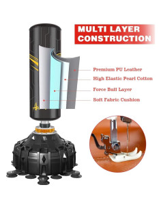 Saco de Boxeo Independiente AIBEIJIAN 175cm con Guantes 2