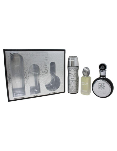 Set de Regalo Lattafa Fakhar para Hombres 3 Piezas 100ml