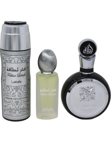 Set de Regalo Lattafa Fakhar para Hombres 3 Piezas 100ml