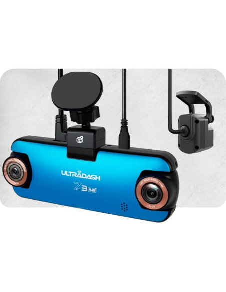 Cámara Dash UltraDash Z3+ 3 Canales 2K con Tarjeta SD 64GB