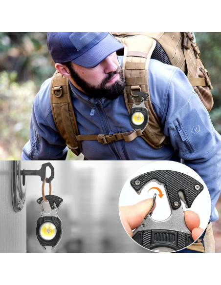 Linterna de Llavero MAKDAK COB 1200 Lúmenes con Encendedor Linterna de Llavero MAKDAK COB 1200 Lúmenes con Encendedor