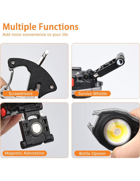 Linterna de Llavero MAKDAK COB 1200 Lúmenes con Encendedor Linterna de Llavero MAKDAK COB 1200 Lúmenes con Encendedor