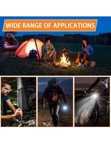 Linterna de Llavero MAKDAK COB 1200 Lúmenes con Encendedor