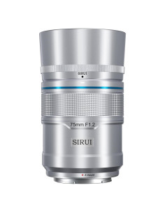 Lente Telefoto Autofocus SIRUI Sniper 75mm F1.2 Plata